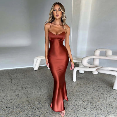 Alina - Maxikleid mit Seitenschlitz
