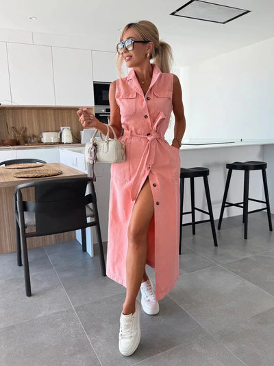 Marleen™ | Maxi Denim Jurk